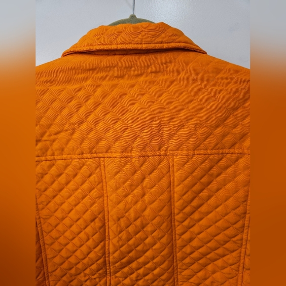 NWT - Harve Benard Quilted Orange Blazer - Size L - Picture 8 of 10